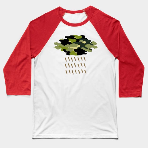 RAIN FIRE Baseball T-Shirt by freshmodo